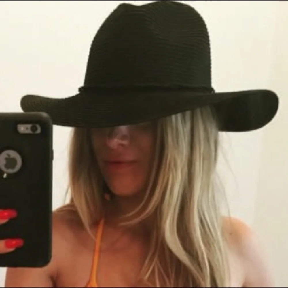 Something special wide brim braided paper straw hat